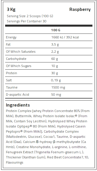 Kevin Levrone Anabolic Mass, 3 Kg, Contributes to a Growth in Muscle Mass | 48267RKHN Levrone Black | 48267RKHN