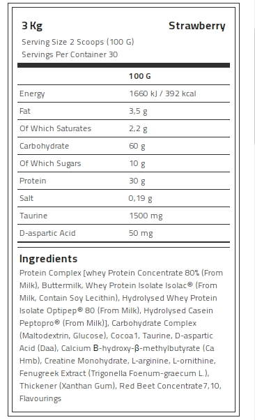 Kevin Levrone Anabolic Mass, 3 Kg, Contributes to a Growth in Muscle Mass | 48267RKHN Levrone Black | 48267RKHN