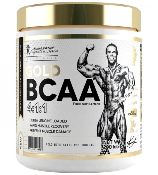 Kevin Levrone Gold BCAA 4:1:1 Tablets, 200 Tablets, Enhance post-exercise Muscle Recovery | 13724DJCO Levrone Gold | 13724DJCO