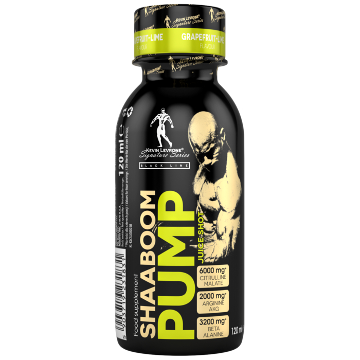 Kevin Levrone SHAABOOM PUMP JUICE SHOT 120 ml (energy drink) 5903719231831 | 85397TAQO Levrone Black | 85397TAQO