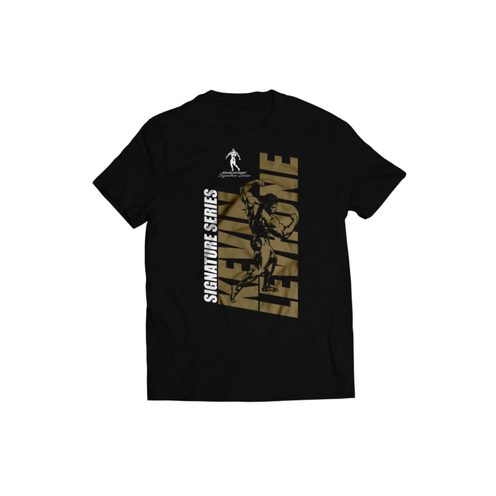 Kevin Levrone T-shirt Black/Gold logo 170 g 5903719254830 | 04392UMRB Levrone Merch | 04392UMRB