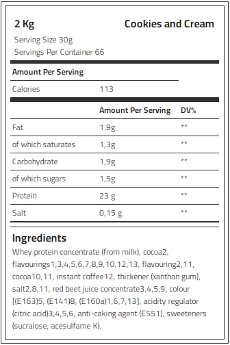 Kevin Levrone Whey Supreme, Vanilla, 2 Kg, Support Strength, Support Recovery | 04596WYMJ Levrone Silver | 04596WYMJ